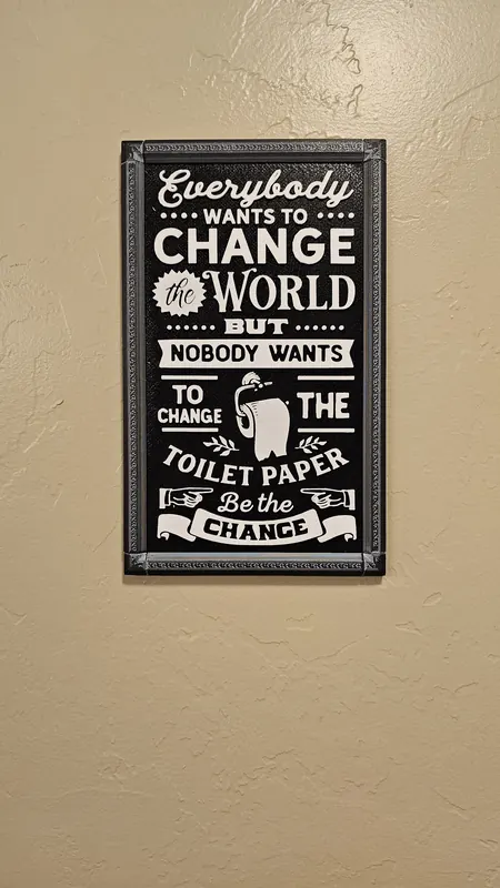 Decorative Craft Sign - 3D printed home decor sign